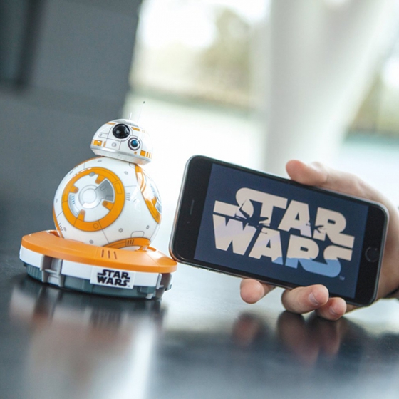 SPhero Star Wars Droid BB-8 robot for iOS/Android devices white/orange R001ROW