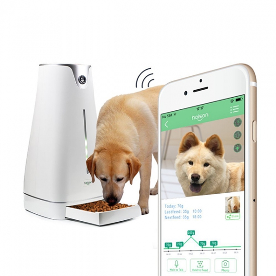 Wi-Fi surveillance camera with the issuance of Hoison Smart PeteDer feed for iOS/Android White