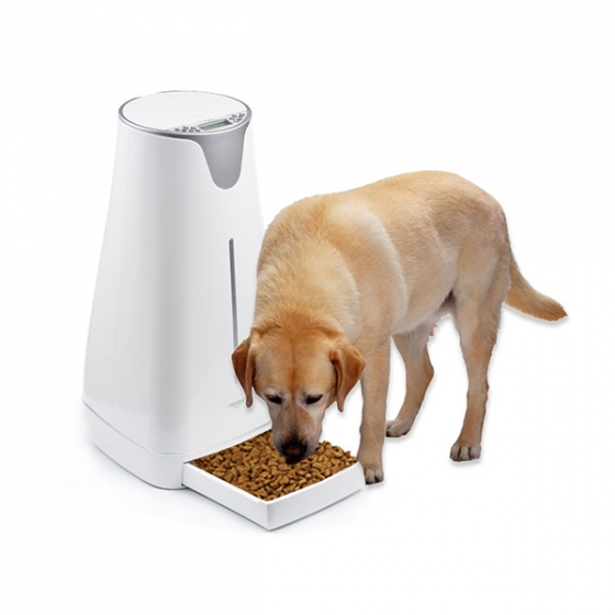 Hoison Auto Peter Feeder food device for pets white