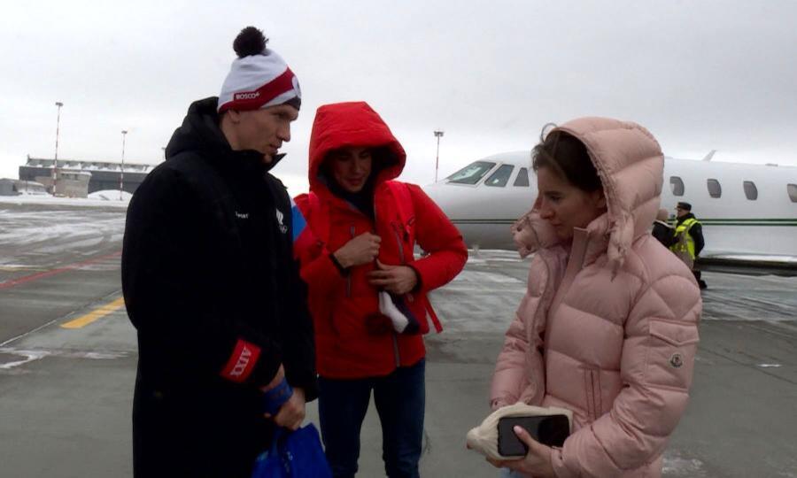 Today our famous Olympic athletes arrived in Arkhangelsk