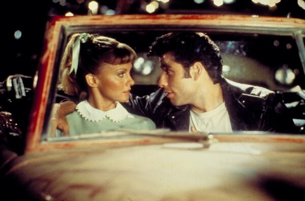 Frame from the film Grease