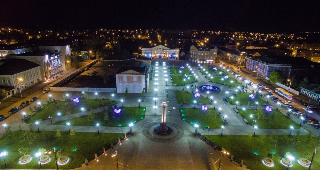 Pedestrian zone in the historical part of the city