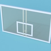 Basketball shield of a 10 mm plexiglass game on a metal frame, 180 x 105 cm BSHO-180105 photo