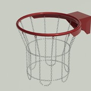 Anti-vandal basketball ring with chain, powder coating BKAn-45016 photo