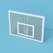 Basketball training backboard made of monolithic polycarbonate 10 mm on a metal frame, 120 x 90 cm BSHP-12090 photo