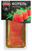 Trout gourmet salted fillet bush on the skin, 200 g 