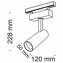 Skiral LED lamp for Maytoni Track Lamps TR019-2-10W3K-B 1